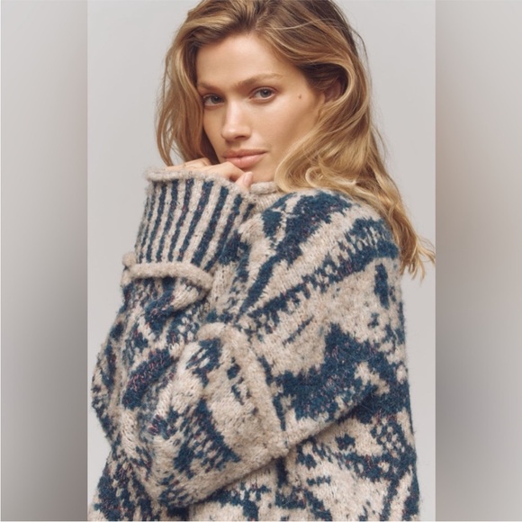 Anthropologie x Pilcro Relaxed Roll-Neck Sweater Size Small NWT - Picture 5 of 16